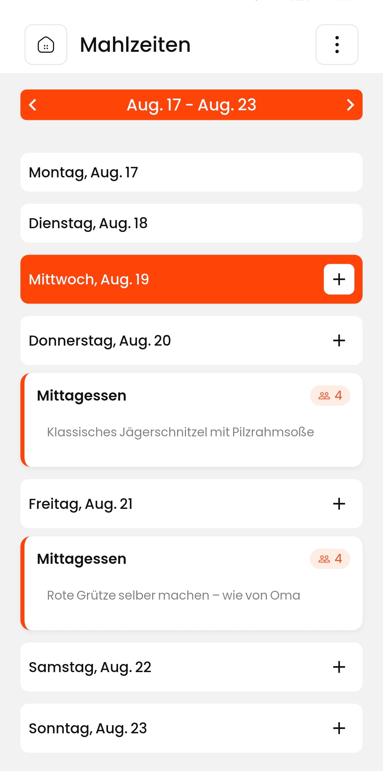 Wochenplaner
