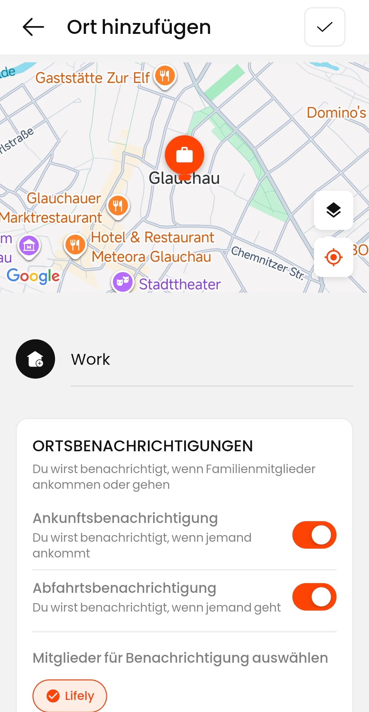 Ortsbenachrichtigungen